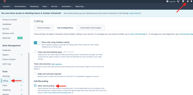 Allow Call Recording Screen Cap