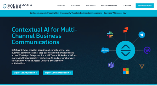 Safeguard Cyber IT Webpage