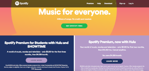 Spotify B2C Marketing