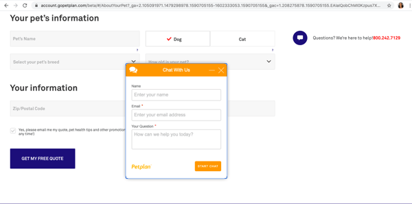 petplan screenshot