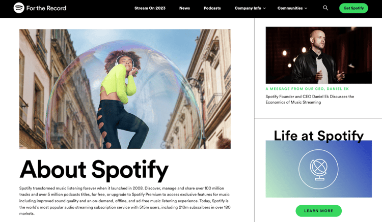 Spotify company profile