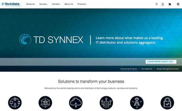 TechData IT Webpage
