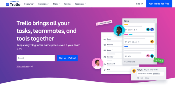 Trello Information Technology Website