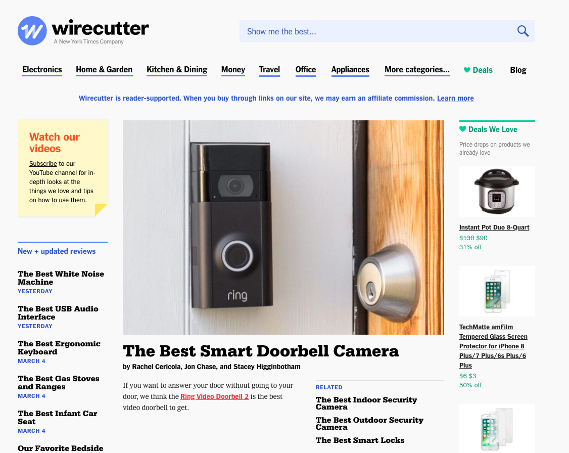 wirecutter ring doorbell