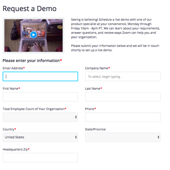6 Kickass 'Request a Demo' Page Examples