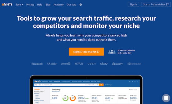 ahrefs-homepage