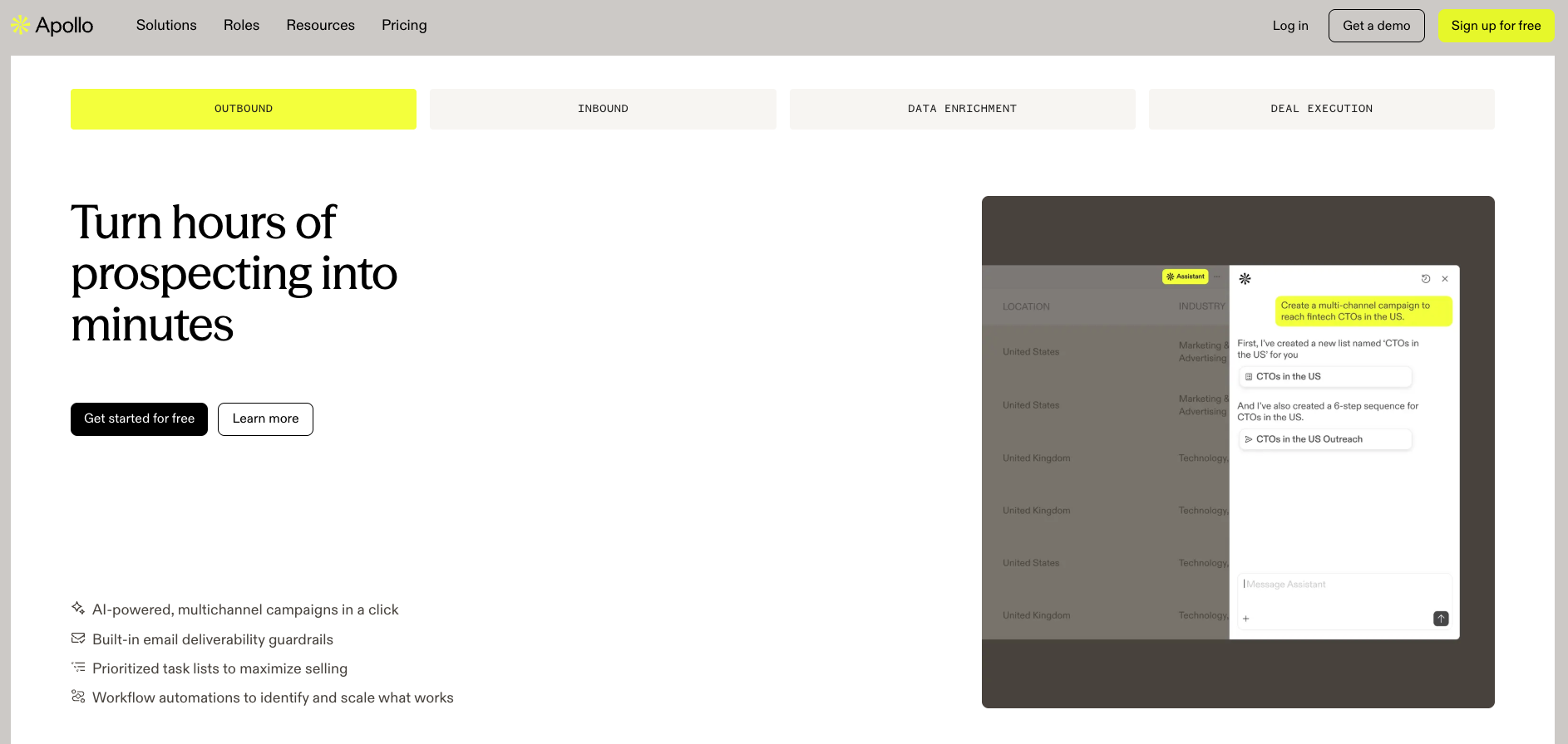 apollo homepage