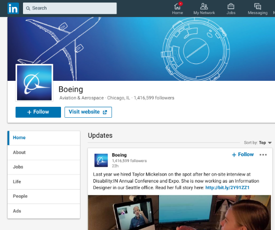 boeing-linkedin-account