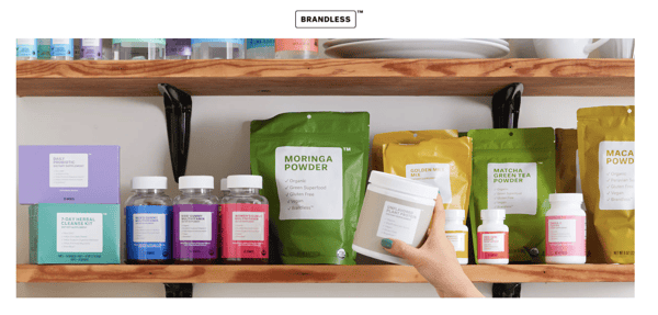 brandless homepage