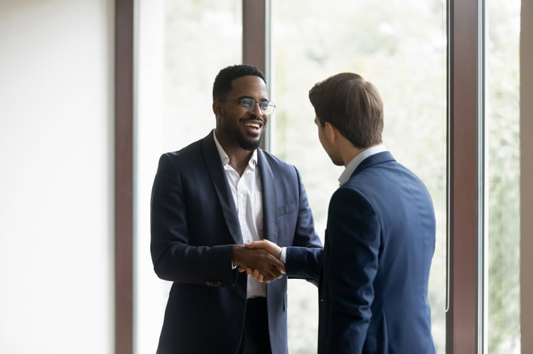 businessmen shaking hands