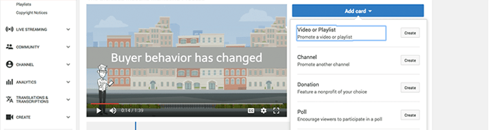YouTube's Card feature is a straightforward update to the classic Annotations feature.