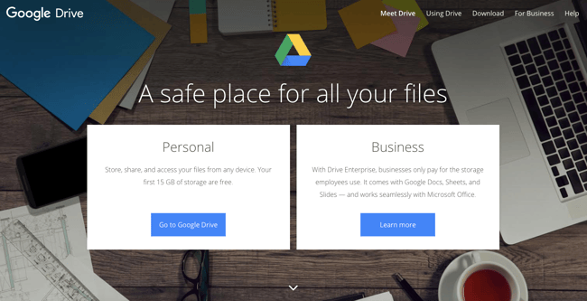 google-drive-homepage