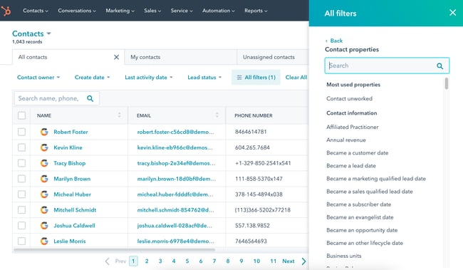 hubspot-crm-filters