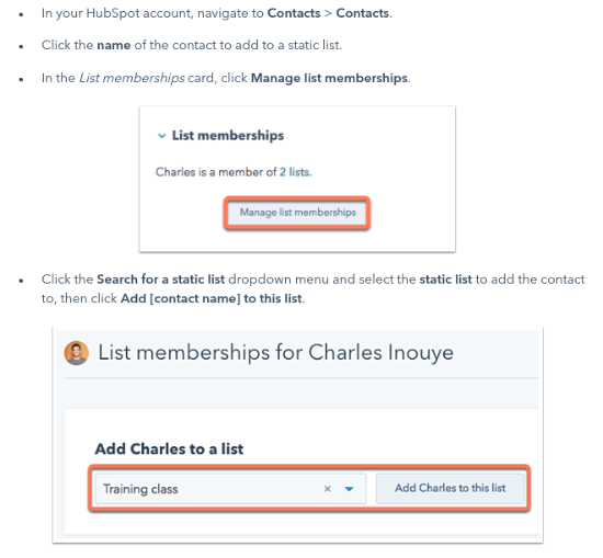 hubspot-steps-to-static-list