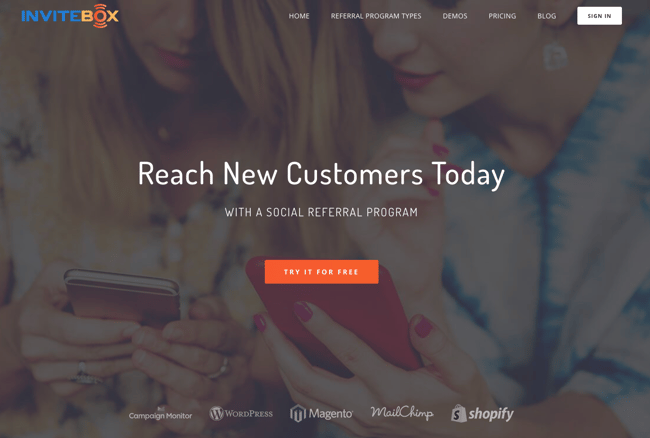 invitebox-homepage
