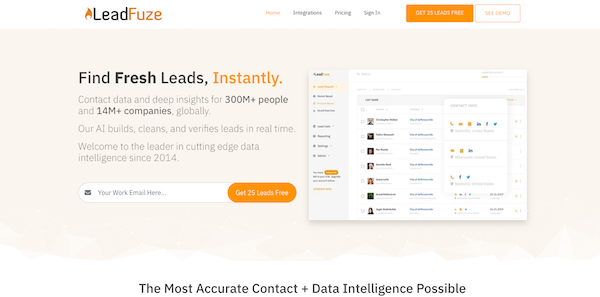 leadfuze-homepage
