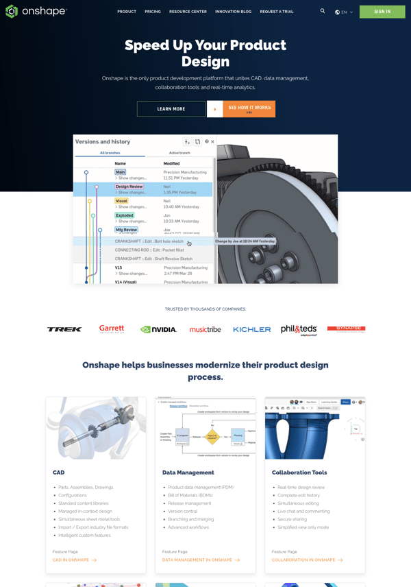 onshape-homepage