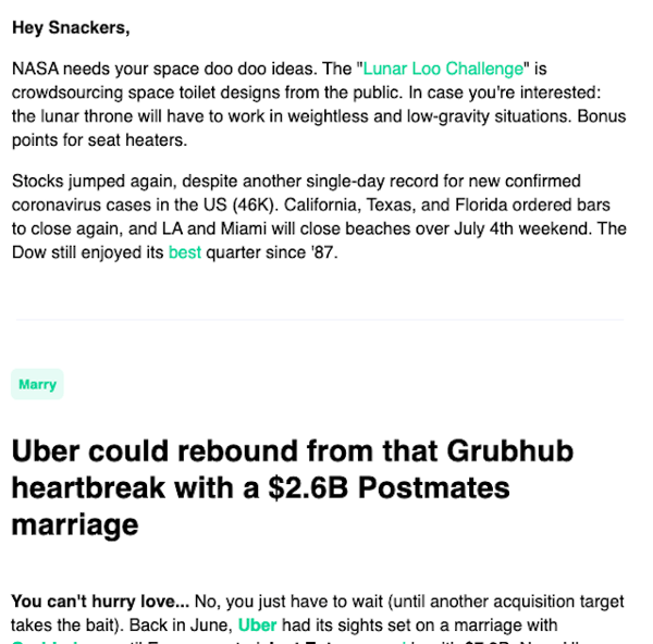 robinhood-newsletter-headlines