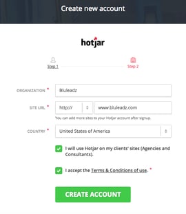 Your Hotjar account 