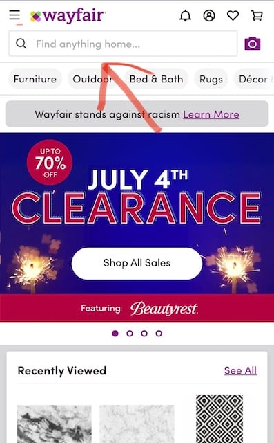 wayfair-mobile-search-bar