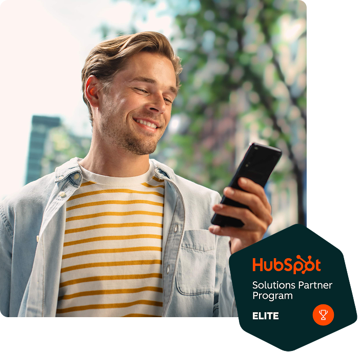 Man Wearing Casual Clothes and Using Smartphone