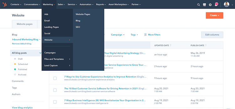Marketing Hub - Attract